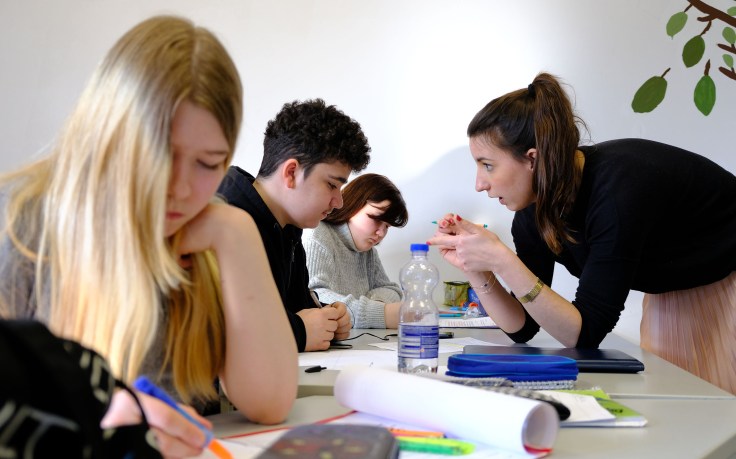 Quinoa-Schule im Wedding Berlin, Reporter Karl Grünberg